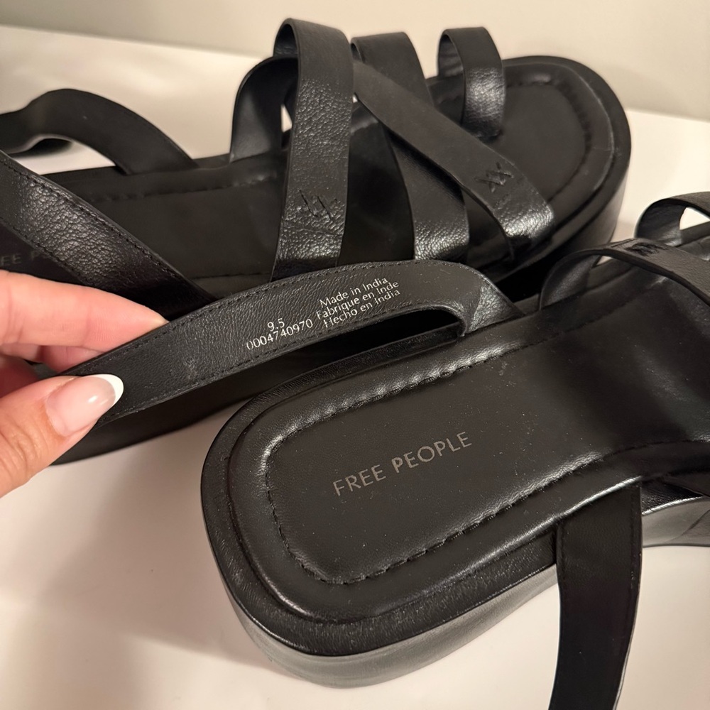 FREE PEOPLE HAZEL FLATFORM SANDALS - Picture 8 of 10